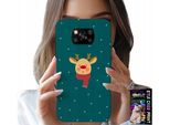 Custodia Per Xiaomi Poco X3 - Renne Su Sfondo Verde Disegni Natalizi
