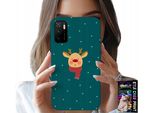 Custodia Per Xiaomi Poco M3 Pro 5G - Renne Su Sfondo Verde Disegni Festivi