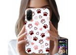 Custodia Per Xiaomi Poco X7 Pro 5G - Zampe Di Cane Su Sfondo Bianco, Cane, Gatto, Orsacchiotto