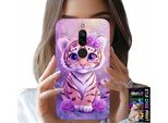 Custodia Per Xiaomi Redmi 8 - Tigre Carina Su Sfondo Rosa + Vetro