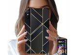 Custodia Per Xiaomi Redmi 9A - Cornice Dorata, Design Elegante + Vetro