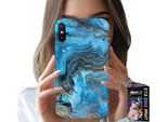 Custodia Per Xiaomi Redmi 9A - Custodia Con Motivo Marmorizzato + Pellicola Protettiva