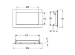 Kwc Ar Sportello Di Smaltimento, Rodan, Acciaio Inox, 330X53X195 Mm, Montaggio Dall'alto