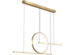 Forma 1 - Lampada A Sospensione A Led Oro, 90 Cm, 20 W, Regolabile