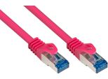 Alcasa RJ45-RJ45 - M-M - 50M - RJ-45 - RJ-45 - Maschio/Maschio - Cat6A - S/Ftp (S-STP) - Magenta (8060-H500MA)