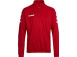 Hummel Core 1/2 Zip Felpa Kinder True Red 140/152