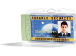 Durable Portabadge Chiuso Per 2 Tessere, 10 Pezzi, Trasparente, 892419