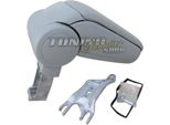 Set Bracciolo Centrale Per Audi A4 S4 8E 8H B6 B7 Cabrio / Pelle Grigio