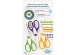 Wedo 77 1933 Forbici Da Contorno Set Di 3 Colori Assortiti