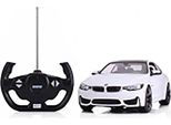 Telecomando Bmw M4 Coupé 1:14 Rastar Per Bambini + Telecomando - Bianco