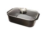 Casseruola Rettangolare In Fusione Di Alluminio 33X21Cm + Coperchio Baumalu 382932