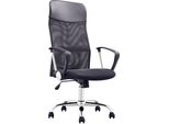 Casa Dolce Sedia Da Ufficio Woll, Rete, 64X60X113-123 Cm, Regolabile In Altezza, Nera, Con Braccioli
