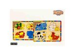 Puzzle A Intarsio In Legno Big Tree Animali