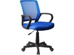 Sedia Da Ufficio Casa Dolce Ozz, Per Bambini, 53X56,5X81-93 Cm, Tessuto E Rete, Regolabile In Altezza, Blu, Con Braccioli