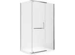 Glaswerk Westfalen - Clara Boxdoccia Angolare 100X90X195 Cm, Satinato, Piatto Doccia Incl.