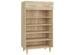Scarpiera Rovere Sonoma 60X35X105 Cm Materiale Legno