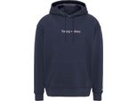 Tommy Hilfiger Jeans Felpa Da Uomo In Cotone Blu GR74368 - Taglia: S
