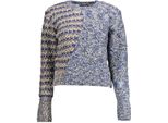 Desigual Pullover Donna Tessile Blu SF15017 - Taglia: Xl
