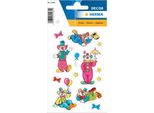 Herma 15481 Herma Sticker Decor "Clowns"", Aus Papier, Beglimmert"