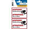 Herma 15474 Etichette Informative Herma "Attenzione! Videosorveglianza"""