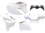 Plaatset | 5 Pezzi | Piaggio Zip-Sp | Mat Bianco