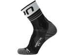 Uyn Calzini Da Corsa Da Donna - Calzini Corti, Calzini Da Ginnastica, Poliammide, Logo Nero/Bianco 35-36