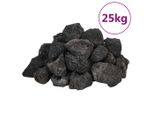 Vidaxl Granuli Di Lava 25 Kg Nero 3-5 Cm