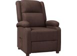 Vidaxl Poltrona Relax In Pelle Finta Marrone
