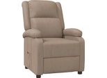 Vidaxl Poltrona Relax Cappuccino-Marrone In Pelle Finta