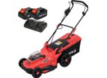 Tosaerba A Batteria Da 36 V E 43 Cm (2 Batterie Da 4 Ah + Caricabatteria)