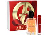 Giorgio Armani Si Intense 100Ml Eau De Parfum & Lip Maestro Satin 12 4Ml