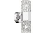 Icicle Lampada Da Parete In Cristallo Cromo 2Xg9 3W Linea Zuma