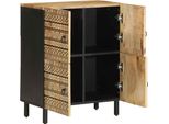 Vidaxl Credenza 60X33,5X75 Cm Legno Di Mango Grezzo