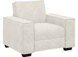 Vidaxl Poltrona Crema 100X78X84 Cm Velluto