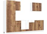 Vidaxl Set Di Armadietti Da Cucina Da 7 Pezzi Lucca, In Legno Di Recupero, Materiale A Base Di Legno