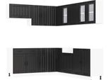 Vidaxl Set Di Mobili Da Cucina Da 11 Pezzi Lucca In Legno Nero
