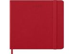 Moleskine 8056999274696 Moleskine Calendario 2026, Settimane, L/A5, Copertina Rigida, Rosso Chiaro