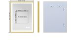 Specchio Da Bagno Illuminato, Con Cornice Dorata, Temperature Di Colore Regolabili, 80X60CM (24X32Inch)