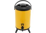 Distributore Di Bevande, Capacità 10 Litri, Mantenimento Della Temperatura Per 4-8 Ore, Acciaio Inox Resistente, Giallo