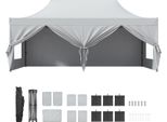 Succebuy Tettoia Pop-Up, Resistente Ai Raggi Uv, Impermeabile, Gazebo Portatile 10 X 20 Piedi Con Pareti Laterali Rimovibili, Borsa Su Ruote