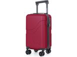 Suitline Clix-Lite - Valigia Piccola Con Ruote Rimovibili Sotto Il Sedile Bagaglio A Mano Sotto Il Sedile Mini Trolley 40X20X25 Cm - Taglia Xs,Borgogna