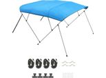 Succebuy Bimini Top Barca Protezione Solare Blu 4 Archi 170-183 Cm