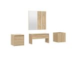 Syfax™ Set Di Mobili Da Corridoio Rovere Sonoma In Legno Multistrato