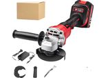 Smerigliatrice Angolare Elettrica, Lama Da 125 Mm, 3 Impostazioni Di Velocità, Motore Brushless, 1 Batteria