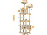 Torre Per Gatti, Design A Più Piani, Amaca Accogliente, AMT0204BG, Xl