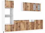 Syfax™ Set Mobili Da Cucina 7 Pz Kalmar Legno Vecchio In Truciolato
