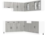 Syfax™ Set Mobili Da Cucina 11 Pz Lucca Grigio Sonoma In Truciolato