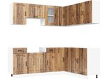 Syfax™ Set Mobili Da Cucina 11 Pz Lucca Legno Antico In Truciolato