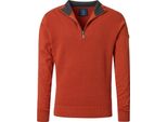 Redmond Uomo Casual In Maglia Troyer Zipper Comfort Terra L