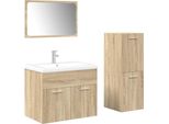 Syfax™ Set Mobili Da Bagno 4 Pz Rovere Sonoma In Legno Multistrato